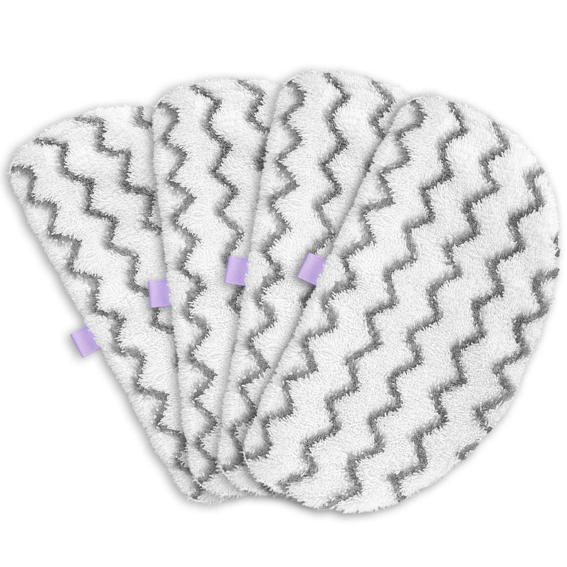 Tidy Monster Steam Mop Replacement Pads Compatible with Bissell Powerfresh Steam Mop 1940 1806 1544 1440 2075A 2685A Series, Part # 5938 & 203-2633, 1606668 & 1606669 (4-White) 4 Pack Scrub Plush