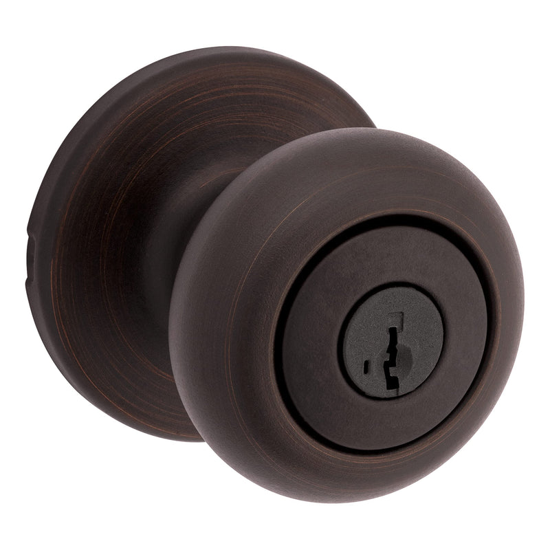 Kwikset 94002-864 Cove Keyed Entry Knob Featuring Smartkey Security In Venetian Bronze Entry (Pack of 1)