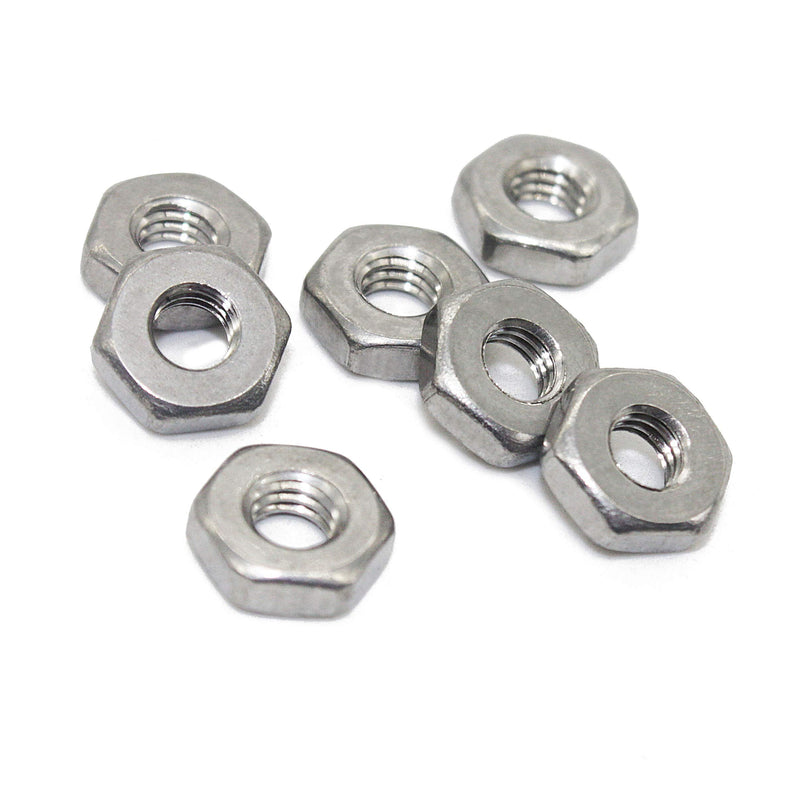 Fullerkreg 10-24 Machine Screw Hex Nuts, Stainless Steel 18-8, Bright Finish, Quantity 100 10-24 (100 Pack)