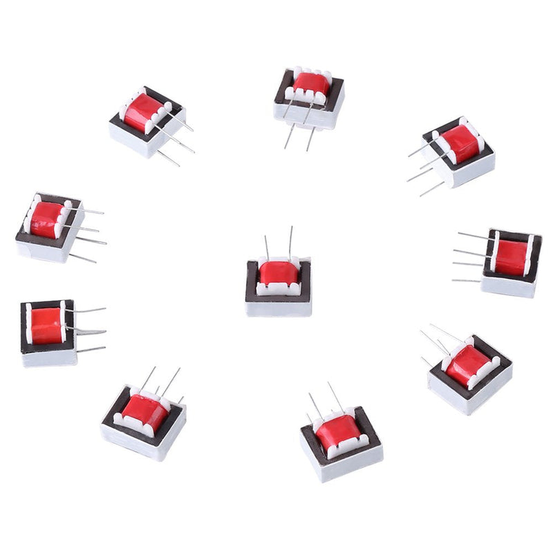 10 Pcs/Pack 600 : 600 Ohm 1:1 EI14 Isolation Transformer Audio Transformers