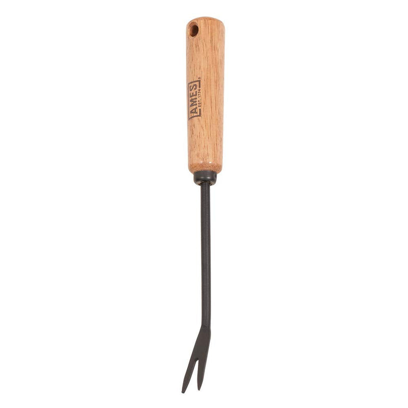 AMES 2447000 Tempered Steel Hand Weeder with Wood Handle, 12-Inch Wood Handle Hand Weeder
