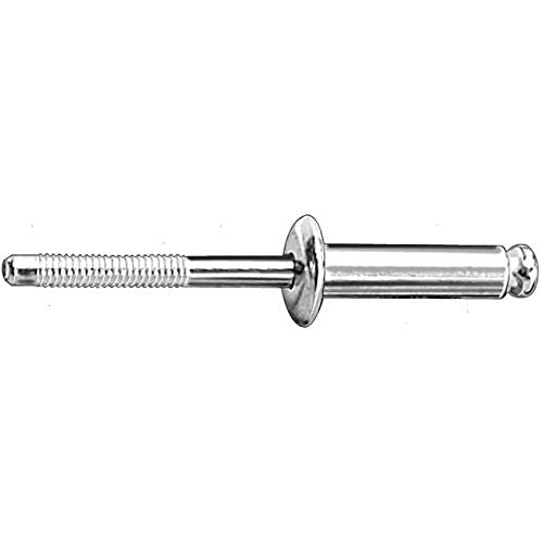 BoltmanShop 1/4" Dia. Peel-Type 33/64" -19/32" Grip Range Aluminum/Steel Specialty Rivets (20pkg)