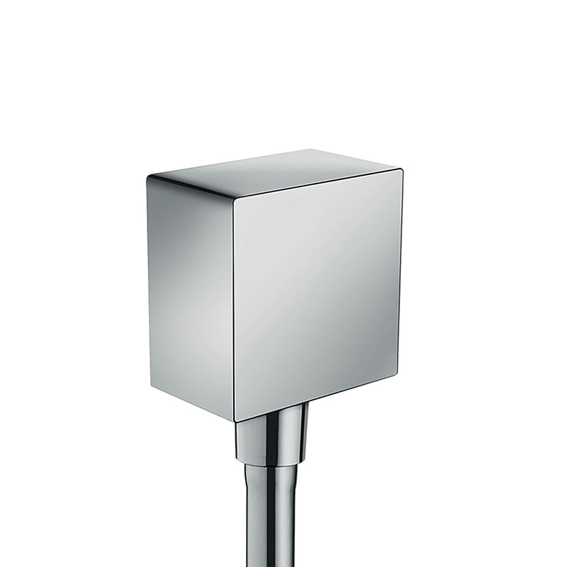 AXOR 1/2-inch Thread Connection Upgrade 2-inch Modern Wall Outlet in Chrome, 36732001