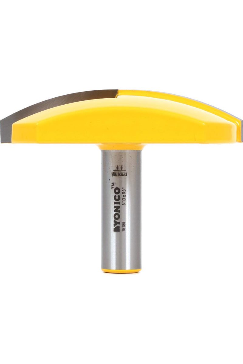 YONICO Router Bits Horizontal Crown 3-Inch Radius 1/2-Inch Shank 16185 3" Diameter - 3" Radius - 1/2" Shank
