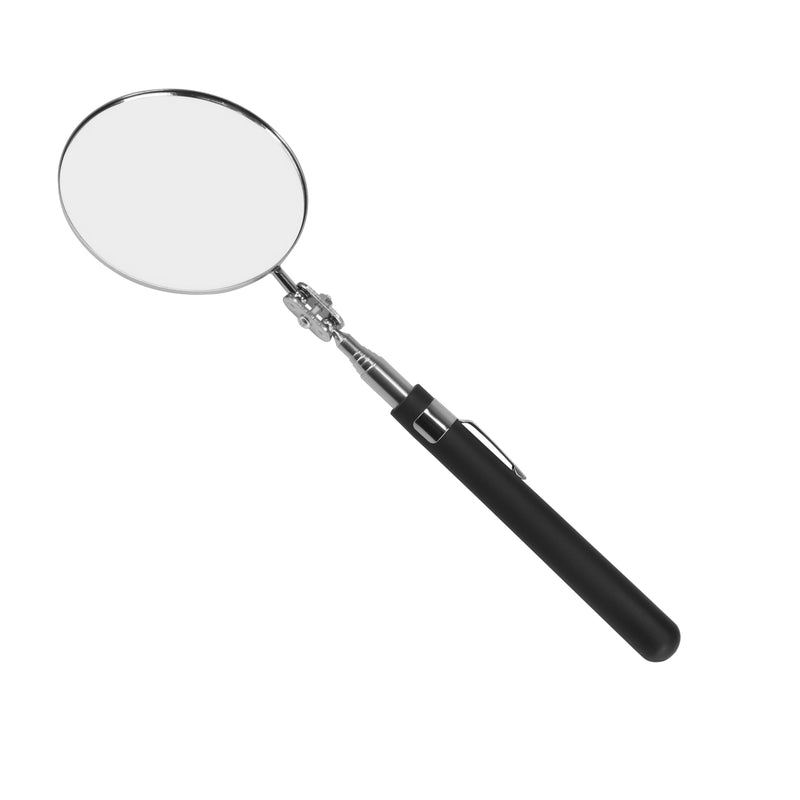 Telescopic Inspection Mirror, Circular Inspection Mirror, Telescopic Inspection Mirror, Flexible Inspection Mirror 360 Rotation, with Buckle Large Round Welding Mirror (Inspection Mirror-01) Inspection Mirror-01