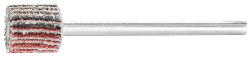 PFERD Mounted Flap Wheel, Aluminum Oxide A, 3/8" Diameter x 3/8" Length, 1/8" Shank, 80 Grit, 75000 Max RPM (Pack of 10) - Part 45071