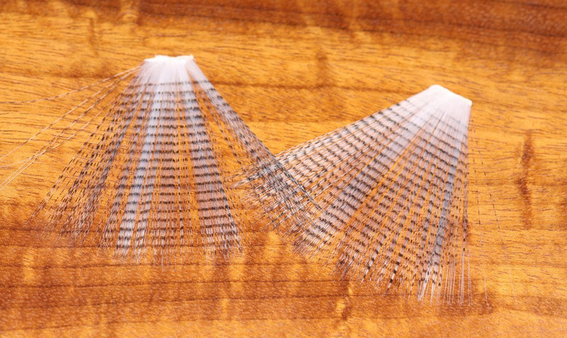 Hareline Dubbin Barred Mayfly Tails Black Barred