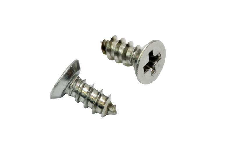 Bolt Dropper #4 x 1/4" Stainless Steel Flat Head Phillips Wood Screw (100 Pack), 18-8 (304) Stainless Steel Sheet Metal Screws - Type A Point, Plain Finish #4 X 1/4"