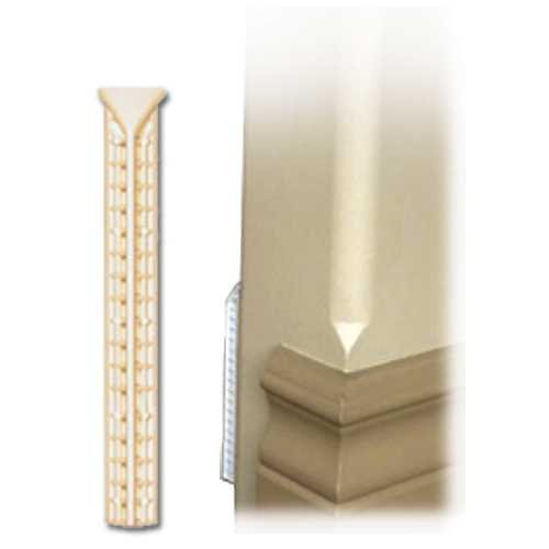 25-Pack Squarz-It Drywall Bullnose Rounded-to-Square Corner Conversion Strips - Ideal for Baseboard, Crown Moulding, Trim