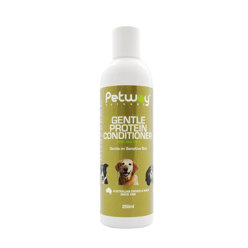 Petcare Gentle Protein Conditioner with Aloe Vera, Dog Conditioner for Healthy Shiny Coat, Dog Hair Detangling Conditioner, Natural Moisturizing Leave in Conditioner for Dogs, 250ml - PawsPlanet Australia