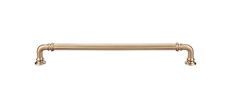 Top Knobs - TK325HB - Reeded Pull 9" - Honey Bronze - Chareau Collection