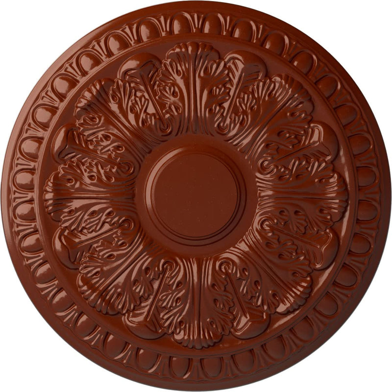 Ekena Millwork Colton Ceiling Medallion, NA Hand-Painted Firebrick