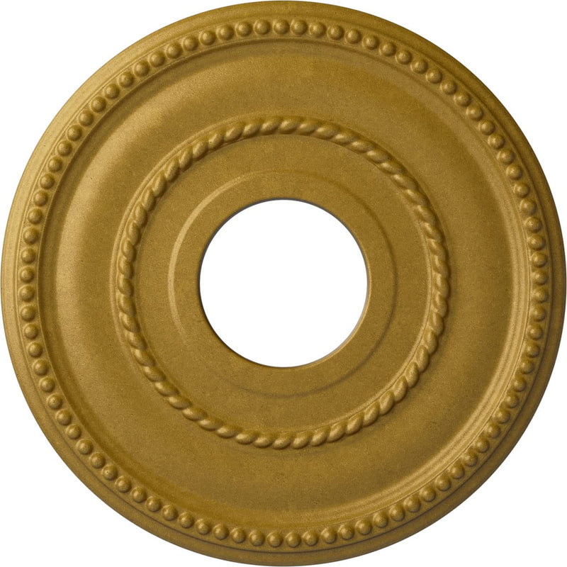 Ekena Millwork Valeriano Ceiling Medallion, Pharaoh's Gold Pharaoh's Gold (Metallic Series)