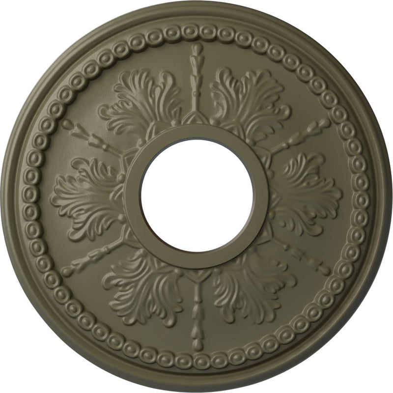 Ekena Millwork CM13TISSF Ceiling Medallion, Spartan Stone Spartan Stone (Flat Finish)