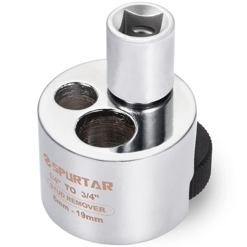 Spurtar Stud Remover Fit 1/4" to 3/4" (6 to 19mm) Bolt Extractor Nut Splitter with Knurled Roller and Cam Lock, Stud Extractor Tool for Broken Bolt Remover or Seized Nuts, Grip Damaged Screws