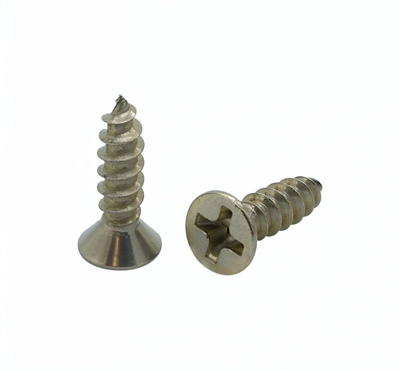 100 Qty #6 x 1/2" Flat Head 304 Stainless Phillips Head Wood Screws (BCP16) #6 x 1/2" 100