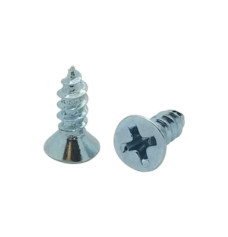 500 Qty #6 x 1/2" Flat Head Zinc Coated Phillips Head Wood Screws (BCP31) #6 x 1/2" 500