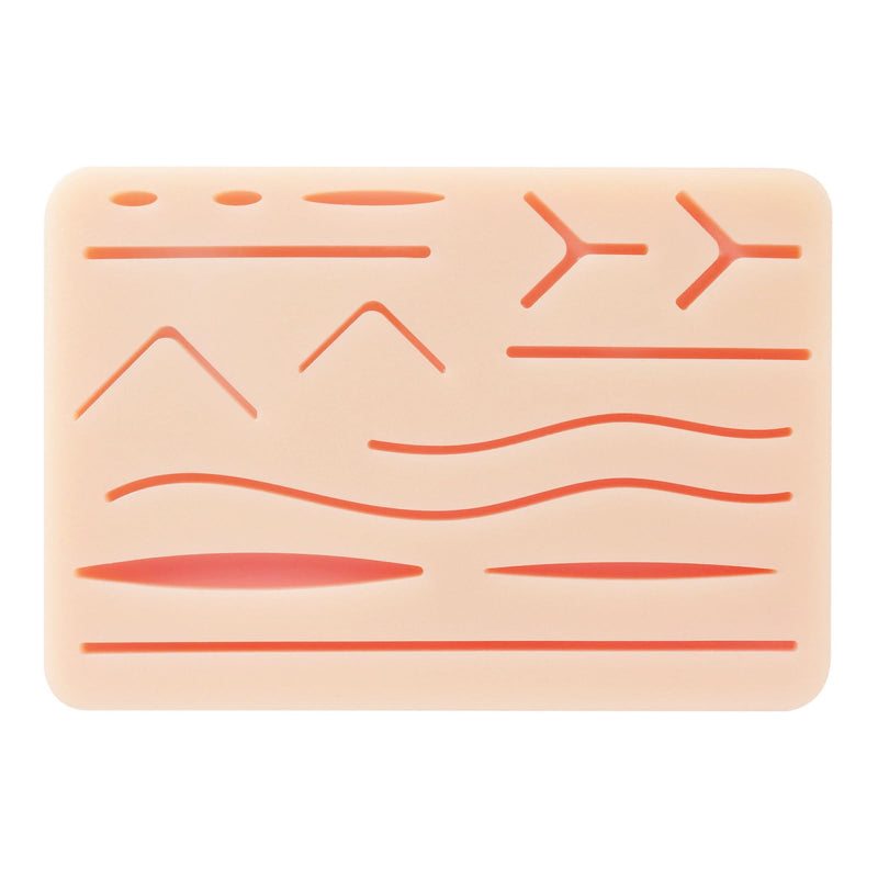 Large Premium 3-Layer Suture Practice Pad w/Wounds on Anti-Slip Base (7.2" x 5.2") | The Original - Will Not Easily Separate, Tear, Rip | for Practicing Suturing Doctors,Students