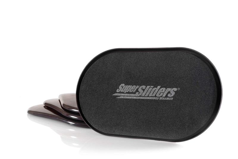 Super Sliders 5 3/4" x 9 1/2" Oval Reusable Furniture Sliders for Carpet - Effortless Moving and Surface Protection, Brown (4 Pack) 4 Count (Pack of 1) Movers