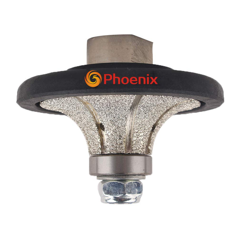 3/4 inch Demi Bullnose Half Bullnose Roundover Diamond Hand Profiler/Router Bits for Granite Concrete Marble Countertop Edge(B20) 3/4"(B20)