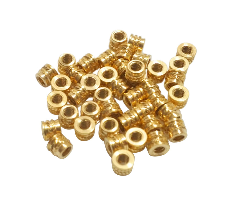 [initeq] #2#2-56 Threaded Heat Set Inserts for 3D Printing (20, Short) 20