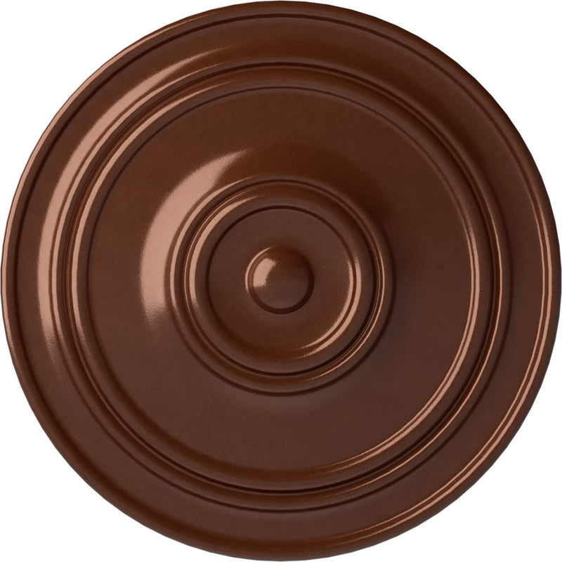 Ekena Millwork CM22CLCPS Classic Ceiling Medallion, Copper Penny Hand-Painted Copper Penny