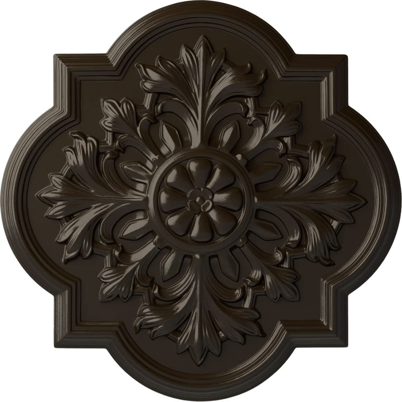 Ekena Millwork CM20BOSHF Bonetti Ceiling Medallion, Stone Hearth Stone Hearth (Flat Finish)