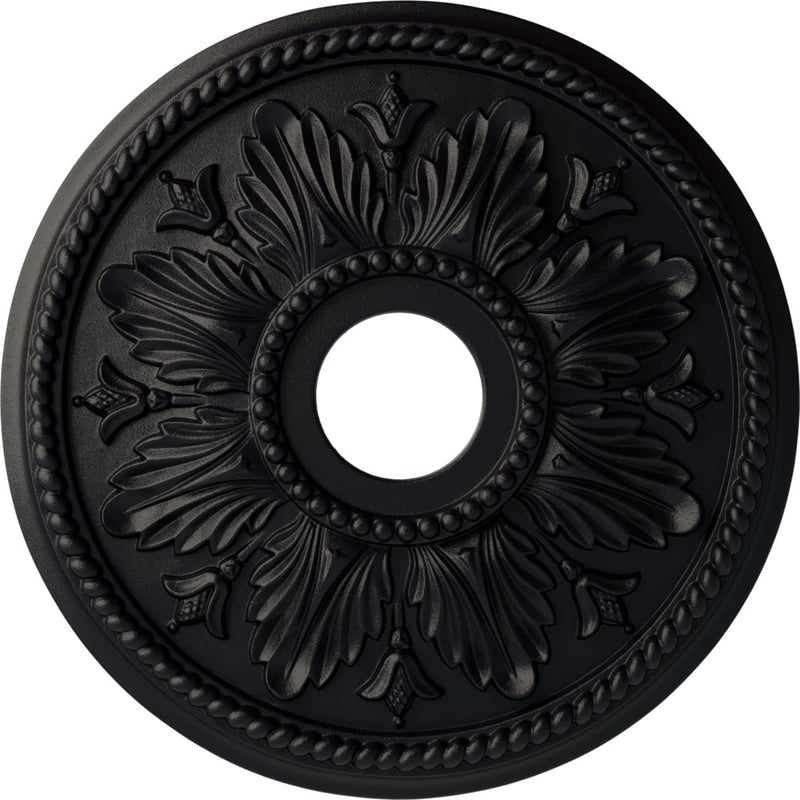 Ekena Millwork CM18ED1SGS Edinburgh Ceiling Medallion, Steel Gray Steel Gray (Metallic Series)