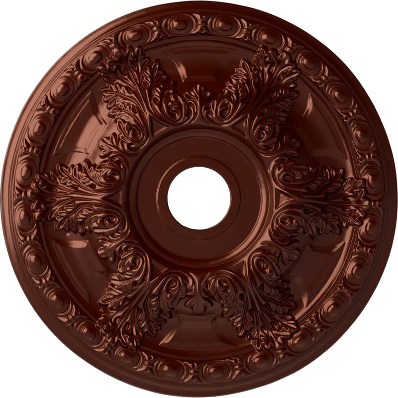 Ekena Millwork CM23GAACS 23 3/8 OD x 3 5/8 ID x 2 1/2 P Granada Ceiling Medallion (fits Canopies up to 7 1/8), Hand-Painted, Antique Copper Hand-Painted Antique Copper