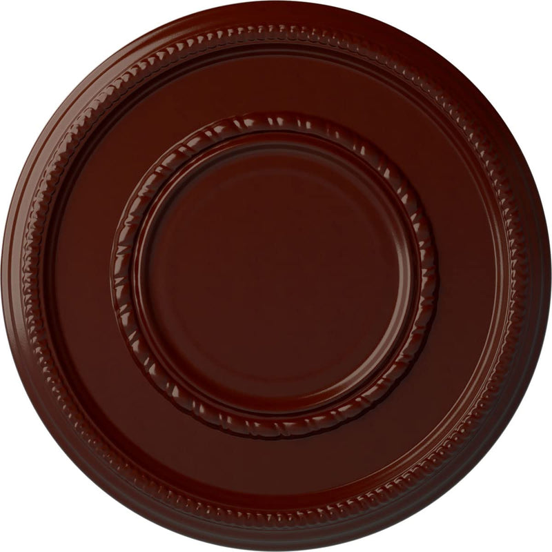 Ekena Millwork CM17FEBMFDecorative Ceiling Medallions Modeled After Original Historical Patterns & Designs, Brushed Mahogany Brushed Mahogany (Flat Finish)