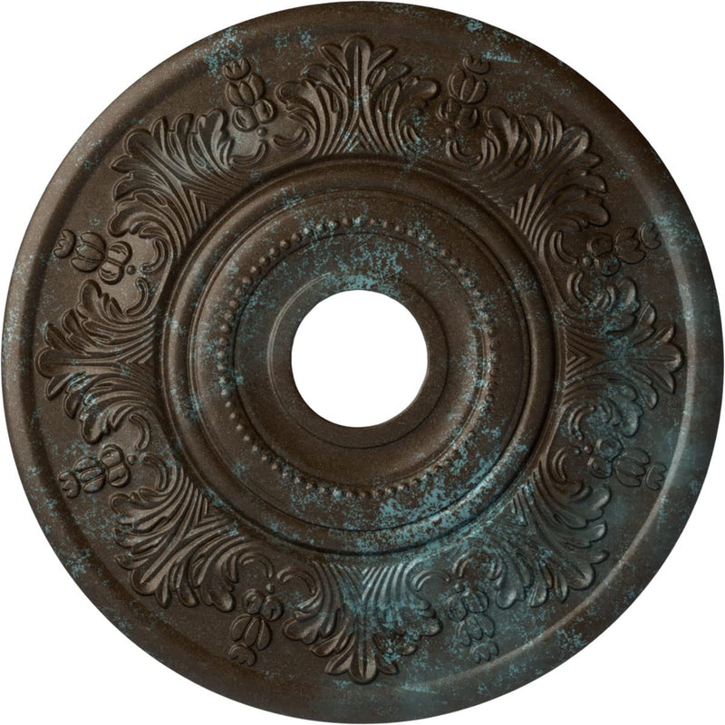 Ekena Millwork CM20VIBBS Vienna Ceiling Medallion, Bronze Blue Patina Bronze Blue Patina (Metallic Series)