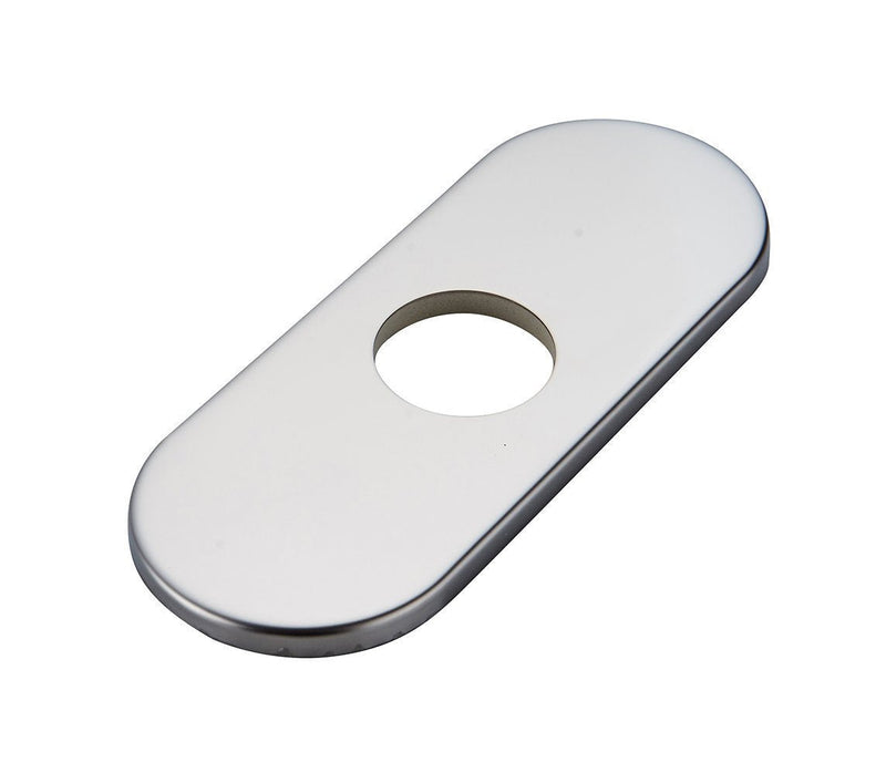 6 Inch Bathroom Vessel Vanity Sink Faucet 4" Hole Cover Deck Plate Escutcheon Chrome