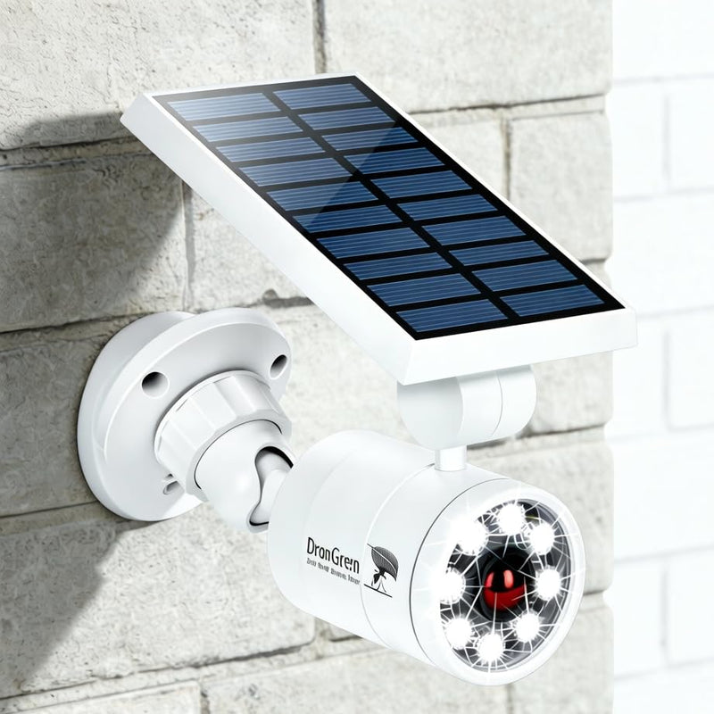 Motion Sensor Outdoor Solar Lights Waterproof Aluminum alloy(Not plastic) Solar Spot Lights, Solar Motion Detector Lights for Outside Patio Porch Wall Driveway Garden, 100-Week FREE Refund/Replacement White
