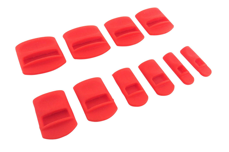 Taytools 101202 10 Piece Soft Silicone Chisel Edge Guard Set for Chisels 1/8 Inch to 1-1/4 Inches