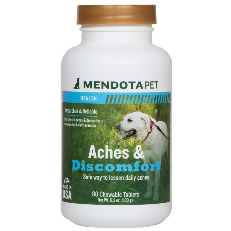 Mendota Pet Aches & Discomfort - 30 Dog Tablets (for Dogs 12 Weeks and Older) - PawsPlanet Australia
