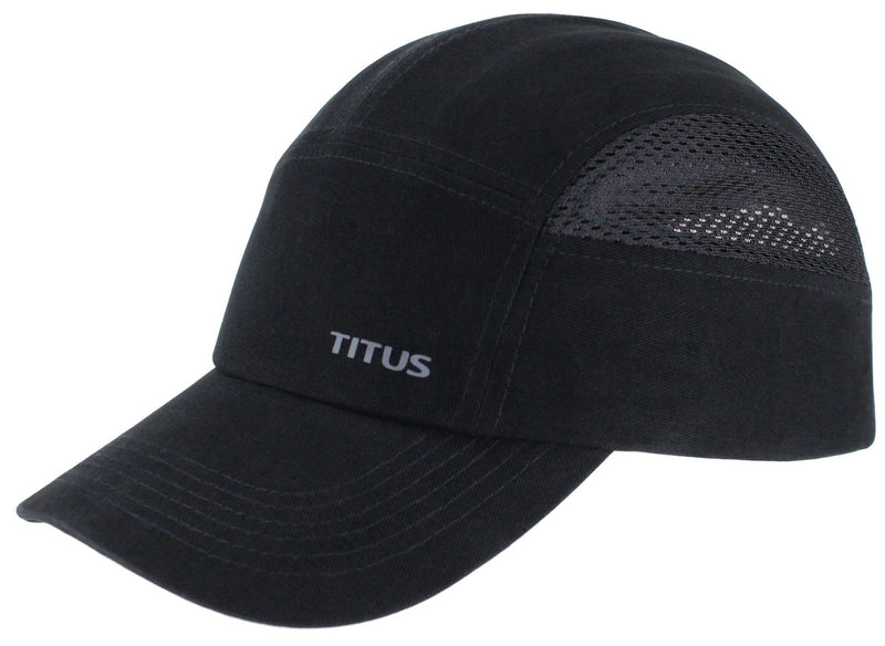 TITUS Lightweight Safety Bump Cap - Baseball Style Protective Hat Black Vented - NewNest Australia