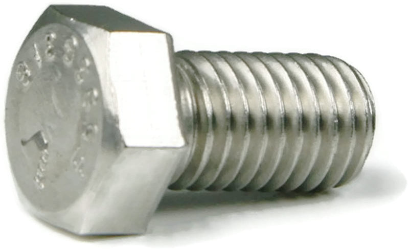 1/4"-20 x 5/8" Hex Cap Screws, 316 Stainless Steel, 100 Pack | Fully Threaded. Hex head with washer face. ASME B18.2.1. Marine grade hex bolts for salt water and chemical environments.