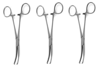 SURGICAL ONLINE 3pcs Rochester Pean Hemostat Forceps Curved 12"