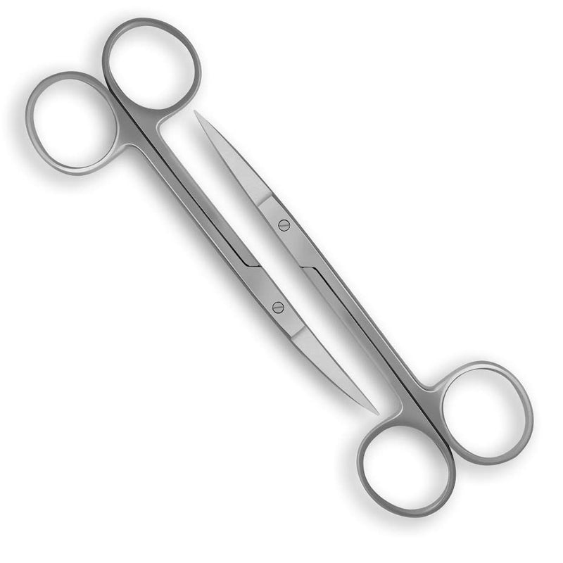 SURGICAL ONLINE Iris Scissors Curved & Straight 4.5" - Precision Cutting for Surgical & Dental Use