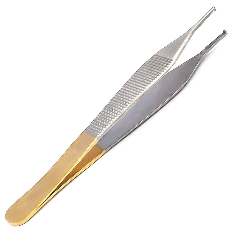 SURGICAL ONLINE Adson Tissue Forceps 6 Inch 1 X 2 Tungsten Carbide Rat Tooth Configuration Surgical Dental