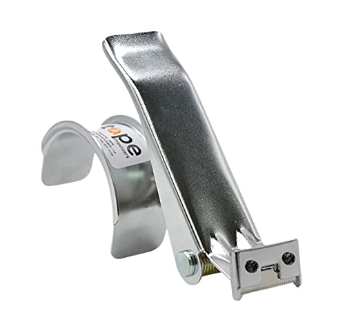 WOD Excell ET-166 Heavy Duty Metal Frame Filament Strapping Tape Dispenser: Fits 1 inch Wide, Chrome Dispenser 1 inch wide