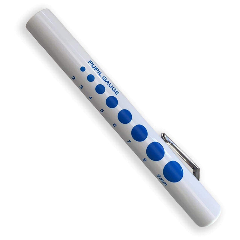 BV Medical Penlight with Pupil Gauge, White, Pack of 6
