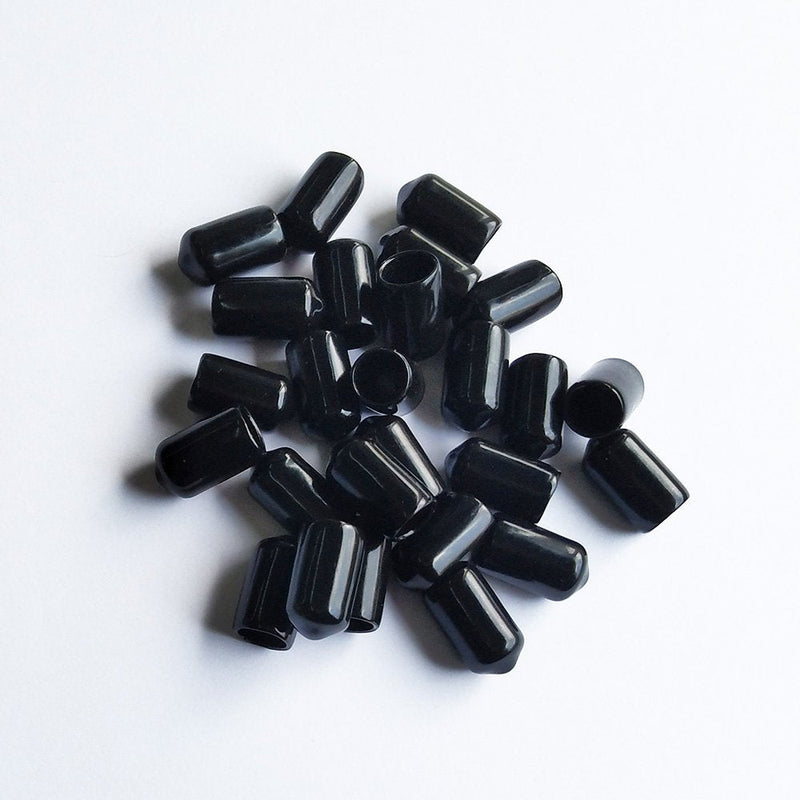 LGEGE - 3/8", 25 Pcs Black Screw Thread Protectors