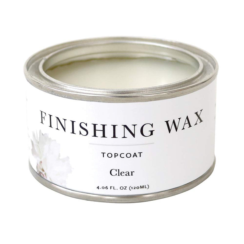 Jolie Finishing Wax - Protective topcoat Paint - Use on interior furniture, cabinets, walls, home decor and accessories - Odor-Free, Non-Hazardous - Clear - 120 ml 4.06 Fl Oz (Pack of 1)