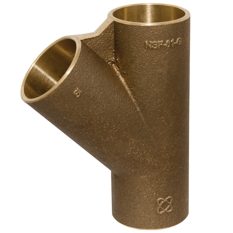 NIBCO 749-LF 3/4" Cast Copper Solder x Solder x Solder 45 Degree Wye