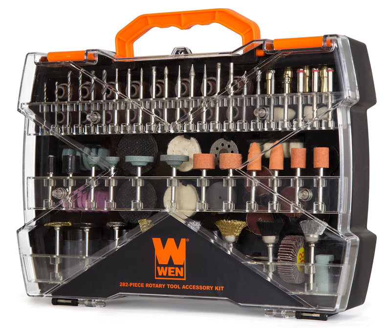 WEN 230282A 282-Piece Rotary Tool Accessory Kit with Carrying Case 282 Pieces
