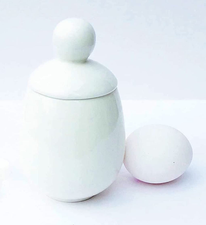 AggCoddler - XXL Porcelain and Silicone Egg Cooker, Scandinavian Egg Coddler Poacher
