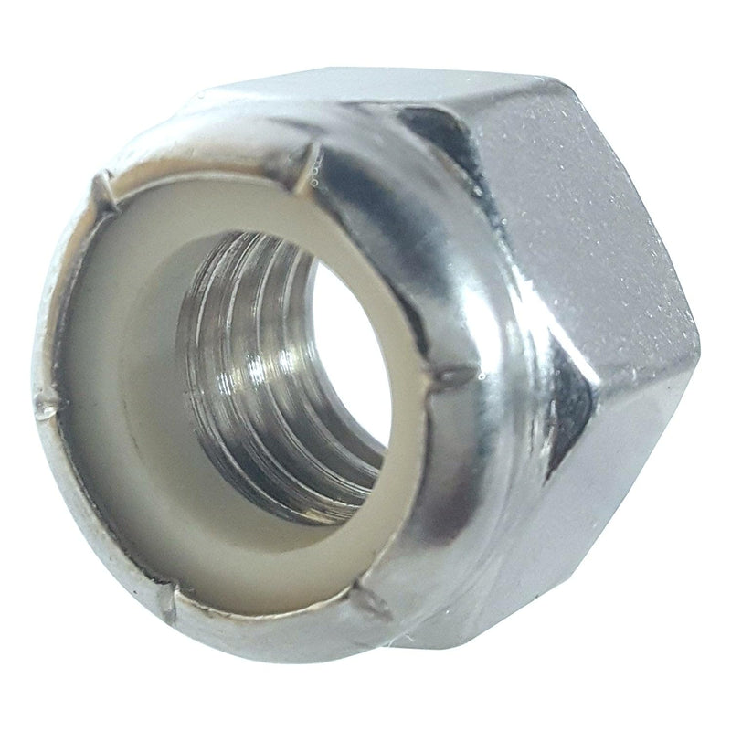 Forty (40) 3/8-16 Zinc Plated Nylon Insert Hex Lock Nuts (BCP233)