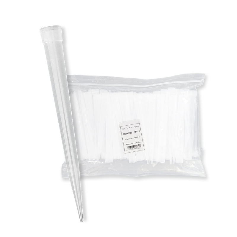 MICROLIT - 10 mL Micropipette Pipette Tips, Low-Retention Hydrophobic Transfer Pipette Tips, Nonpyrogenic Sterile Plastic, Clean-Release Laboratory Pipette Tips, 100 Count 10 mL (100 count)