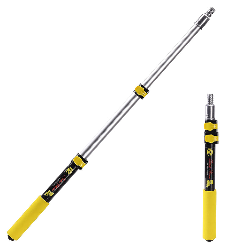 Bates- Extension Pole, 1.4 to 3 Ft Pole, Telescoping Pole, Paint Pole, Extendable Pole, Paint Roller Extension Pole, Painters Pole, Extension Handle, Telescoping Handle, Telescoping Paint Roller Pole Black and Yellow - NewNest Australia